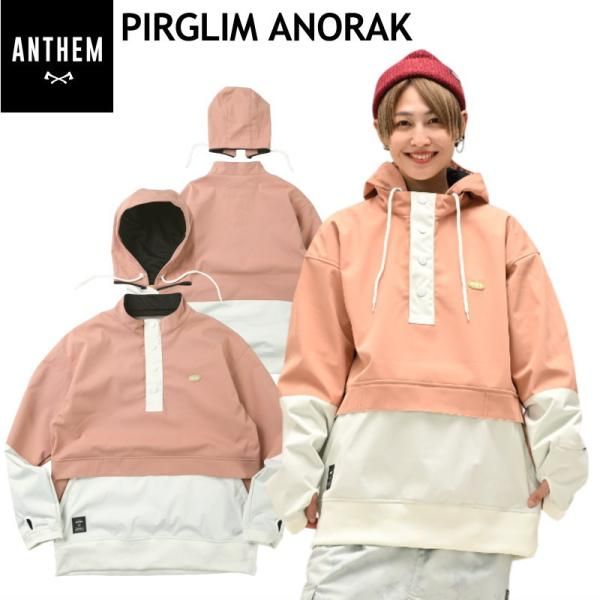 美品】ANTHEM アンセム 撥水パーカー スノボ スノーボード パーカーM茶