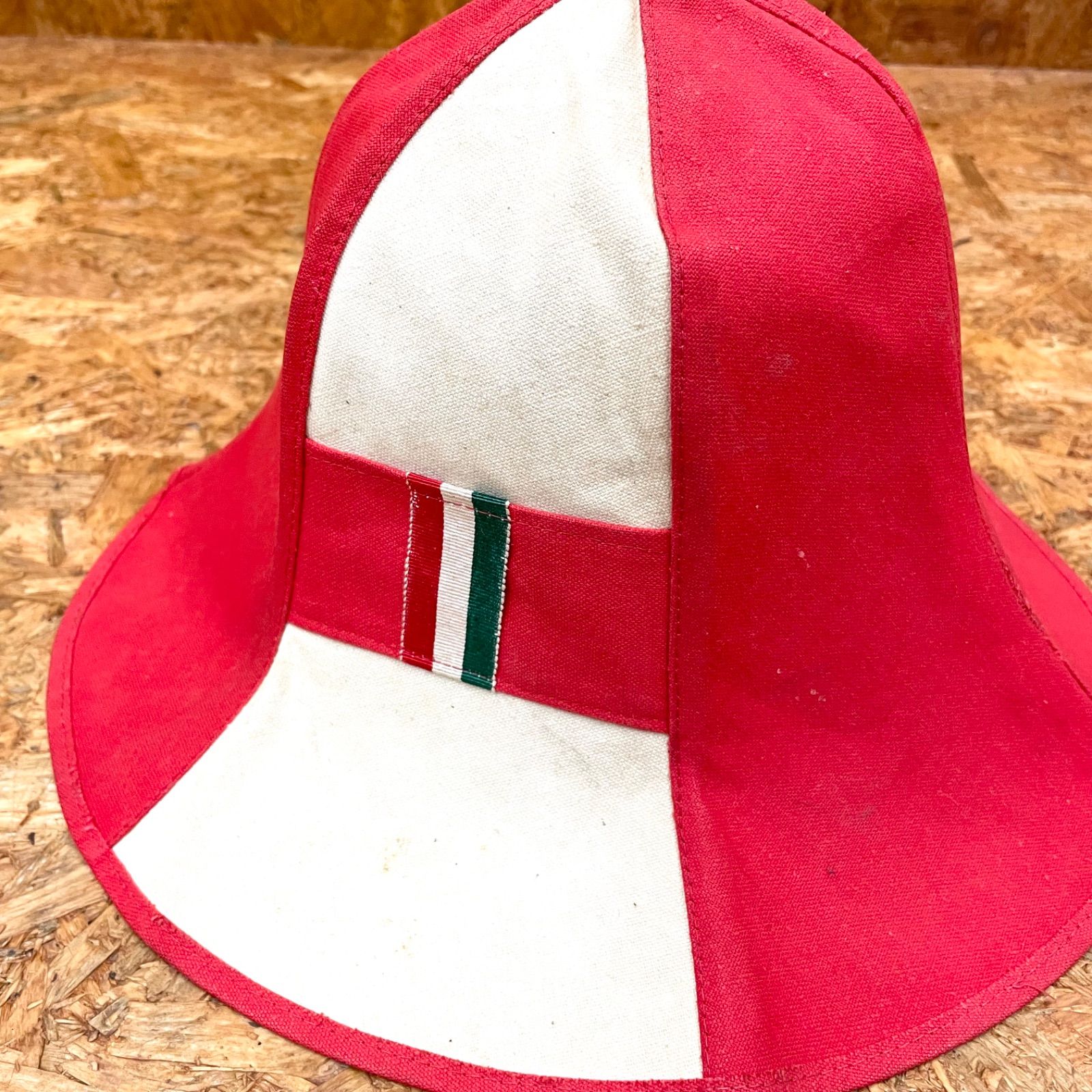 昭和レトロ ヴィンテージ チューリップハット 帽子 イタリア国旗 