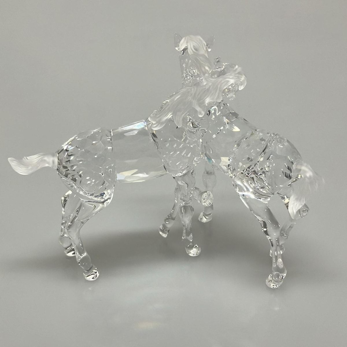 SWAROVSKI スワロフスキー 小物 - A7612NR000003 クリア 置物 2匹の仔馬