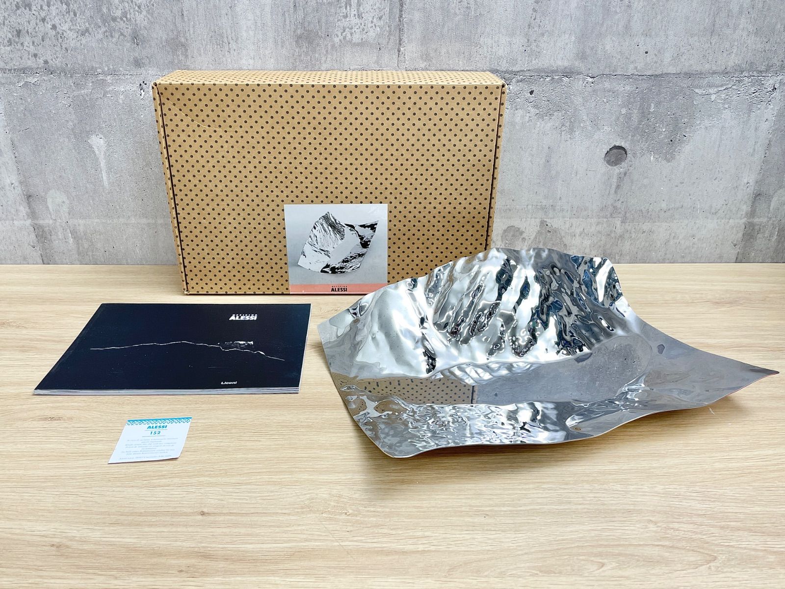 アレッシィ ステンレス トレイ‼️ アレッシィ / ALESSI ステンレススチール トレイ エンツォ・マリ