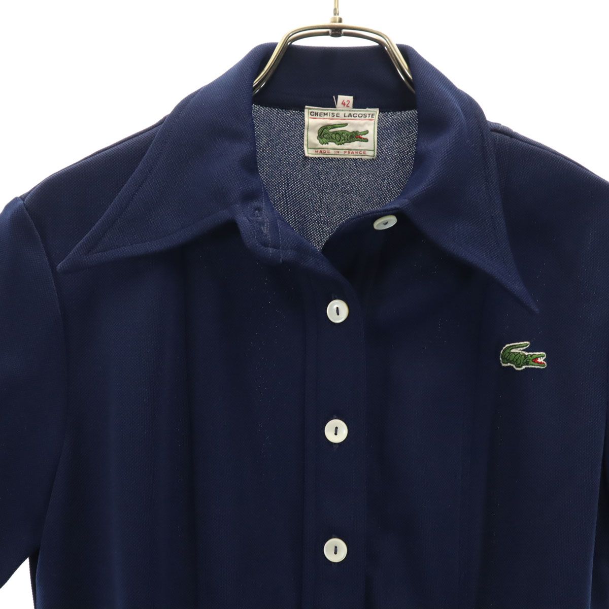 90s CHEMISE LACOSTE シュミーズラコステ 3スウィングトップ シュミーズラコステ CHEMISE LACOSTE 80-90S ワンポイント刺繍