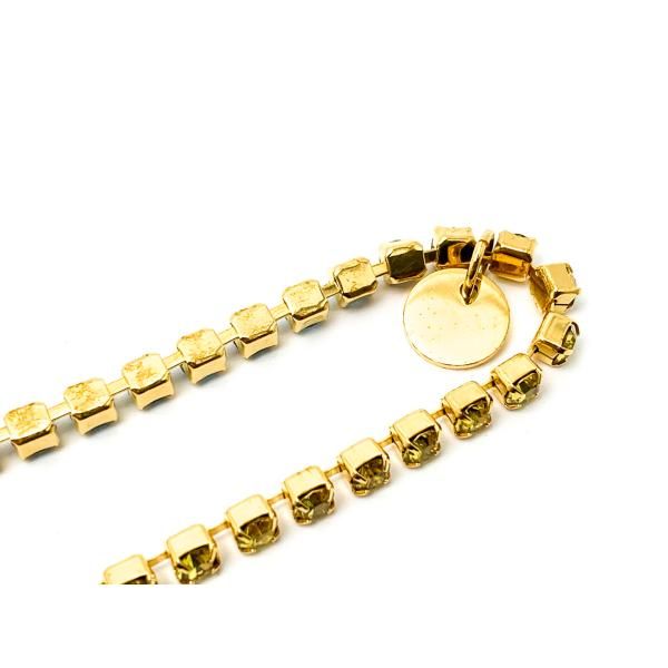 MARNI マルニ 花モチーフ フラワー ラインストーン ゴールド金具 