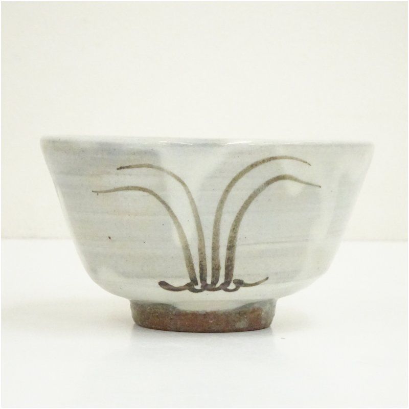 唐津焼 十三代 中里太郎右衛門窯造 絵粉引茶碗（共箱） 茶道