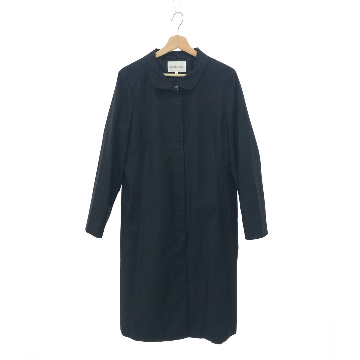 HANAE MORI ハナエモリ スタンドカラー ロング コート サイズ:40