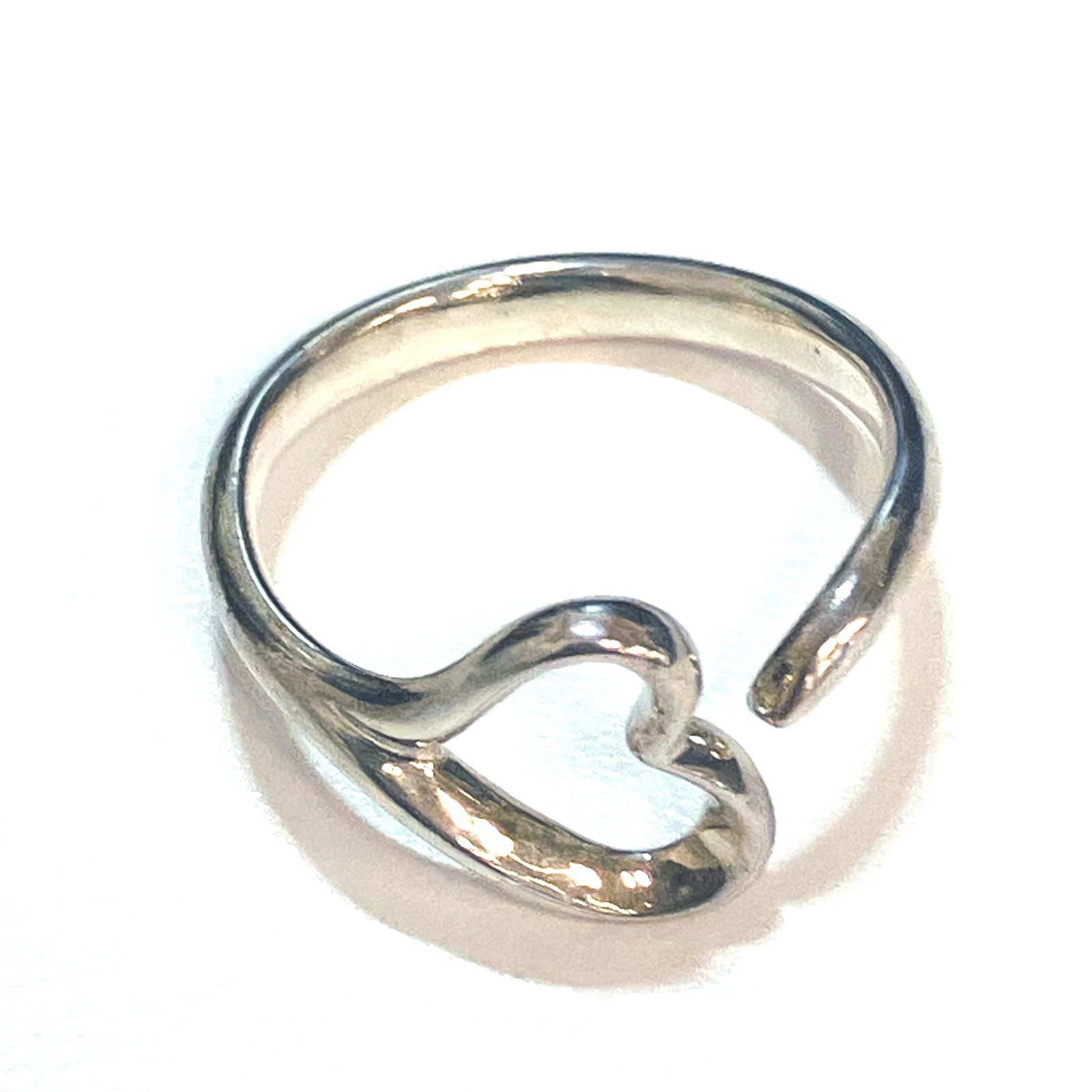 リペア済みアンティークTiffany ティファニーリング カーブドハート 11