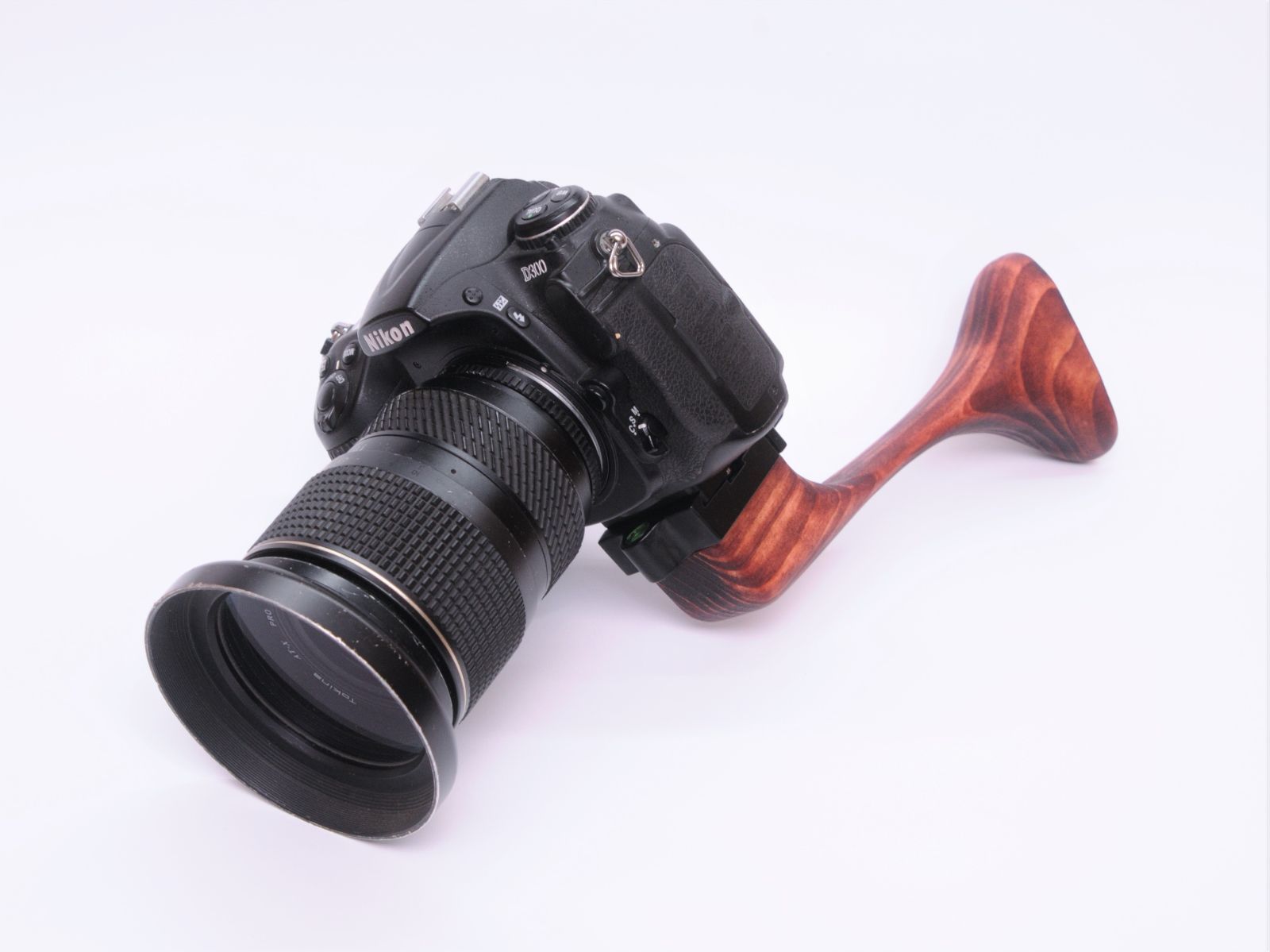 ブレない写真を撮ろう カメラ用木製ストック ベーシック アルカスイス互換です