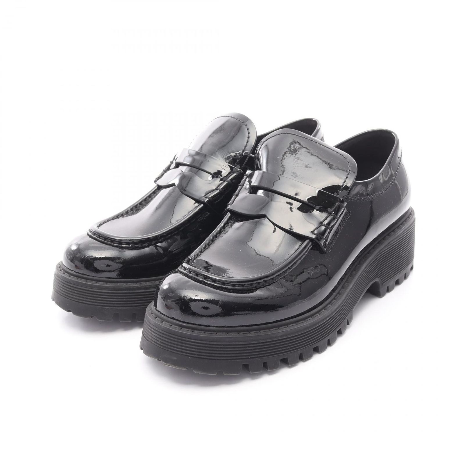 『美品』MIU MIU ミュウミュウ　オペラシューズ　ローファー リボン　黒 ミュウミュウ Miu Miu MIUMIU ペニーローファー 5D926D B4L