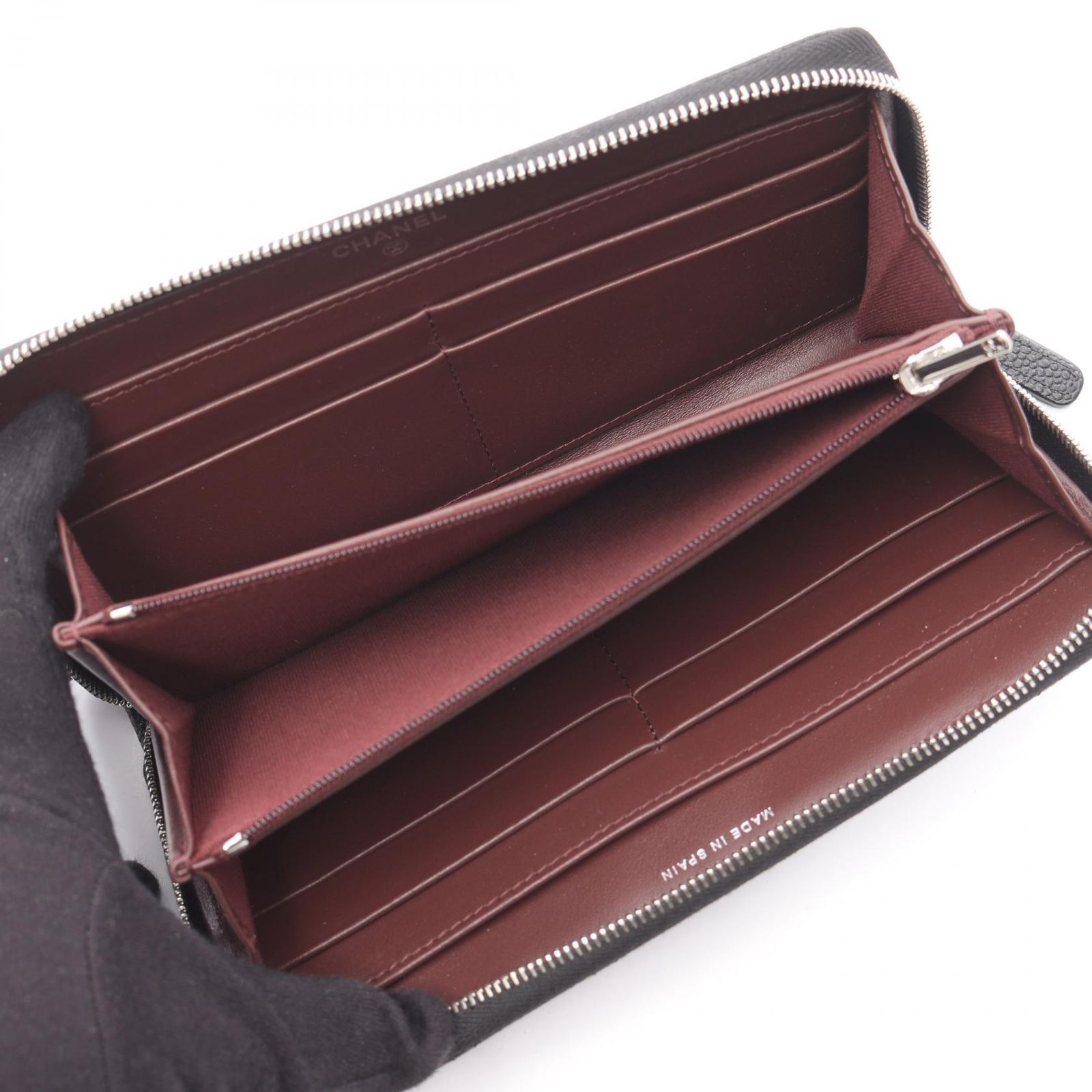 シャネル CHANEL ラウンド長財布 クラシック ロング ジップ ウォレット