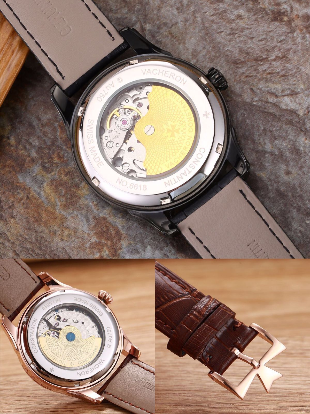 36mm｜スワロフスキークリスタル×クロコダイルレザー｜