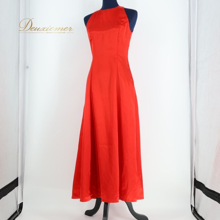 フラダンス 衣装 ワンピース ドレス レッド系 アロハ