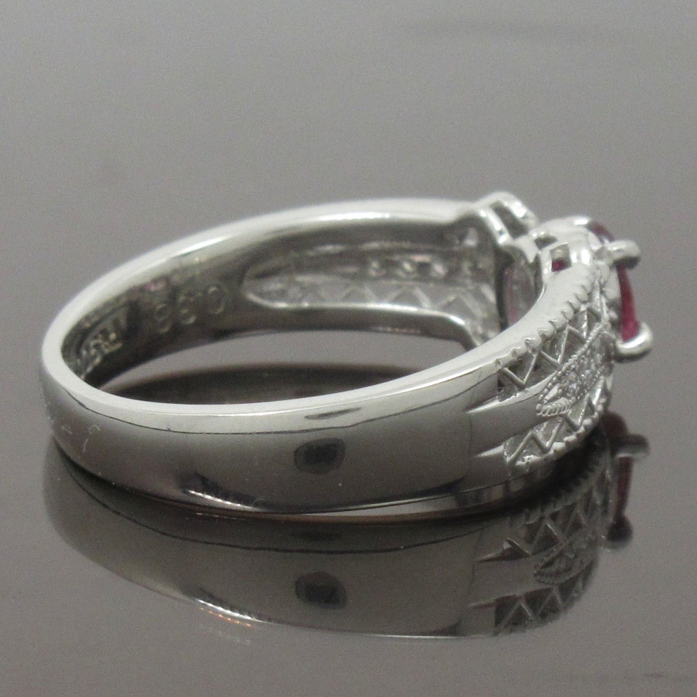 ルビー リング R0.38ct プラチナ ダイヤ リング 透かし 指輪 WWW_FORTGASGNV_COM_BR