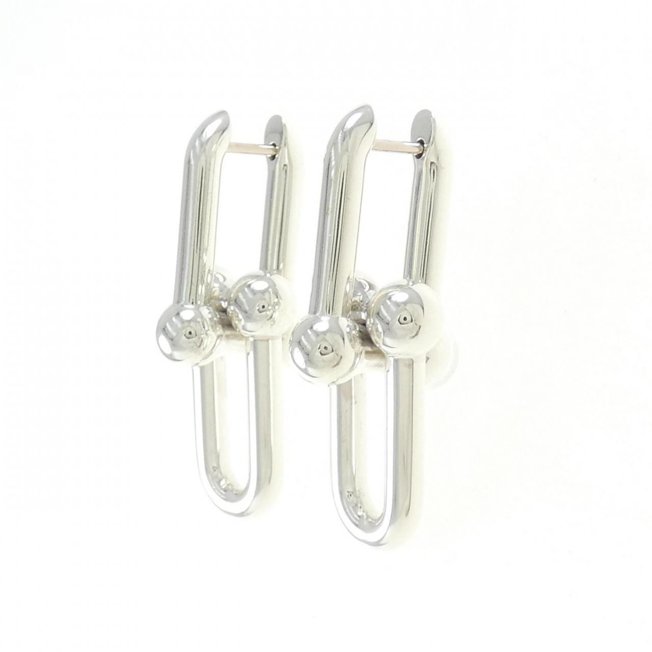 Tiffany ハードウェア ラージ リンク ピアス スターリングシルバー Tiffany ハードウェア ラージ リンク ピアス スターリングシルバー