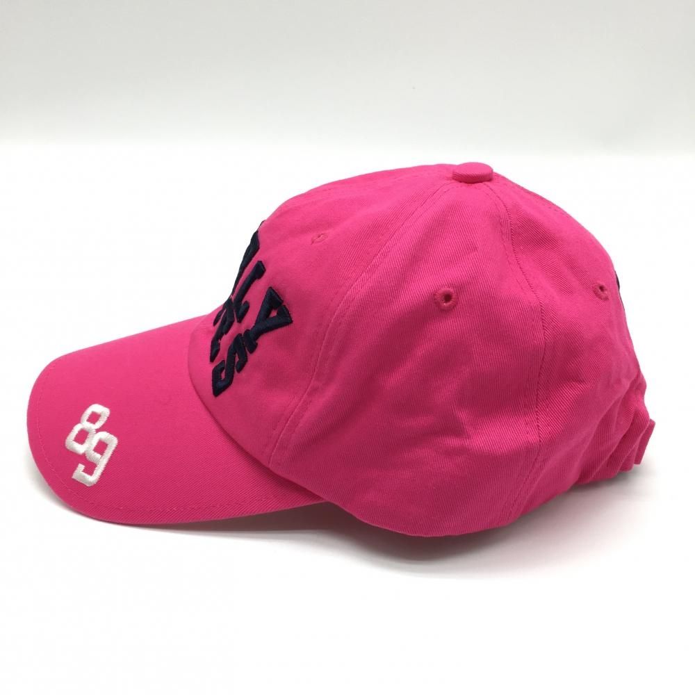 美品】パーリーゲイツ キャップ ピンク×ネイビー ニコちゃん スマイル 美品】パーリーゲイツ キャップ ピンク×ネイビー ニコちゃん スマイル