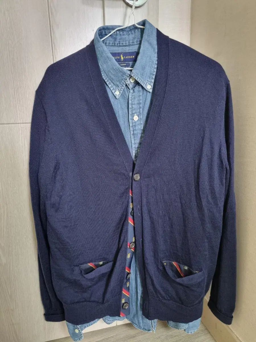 ポロ Ralph Lauren ラルフローレン カーディガン メリノウール M 100