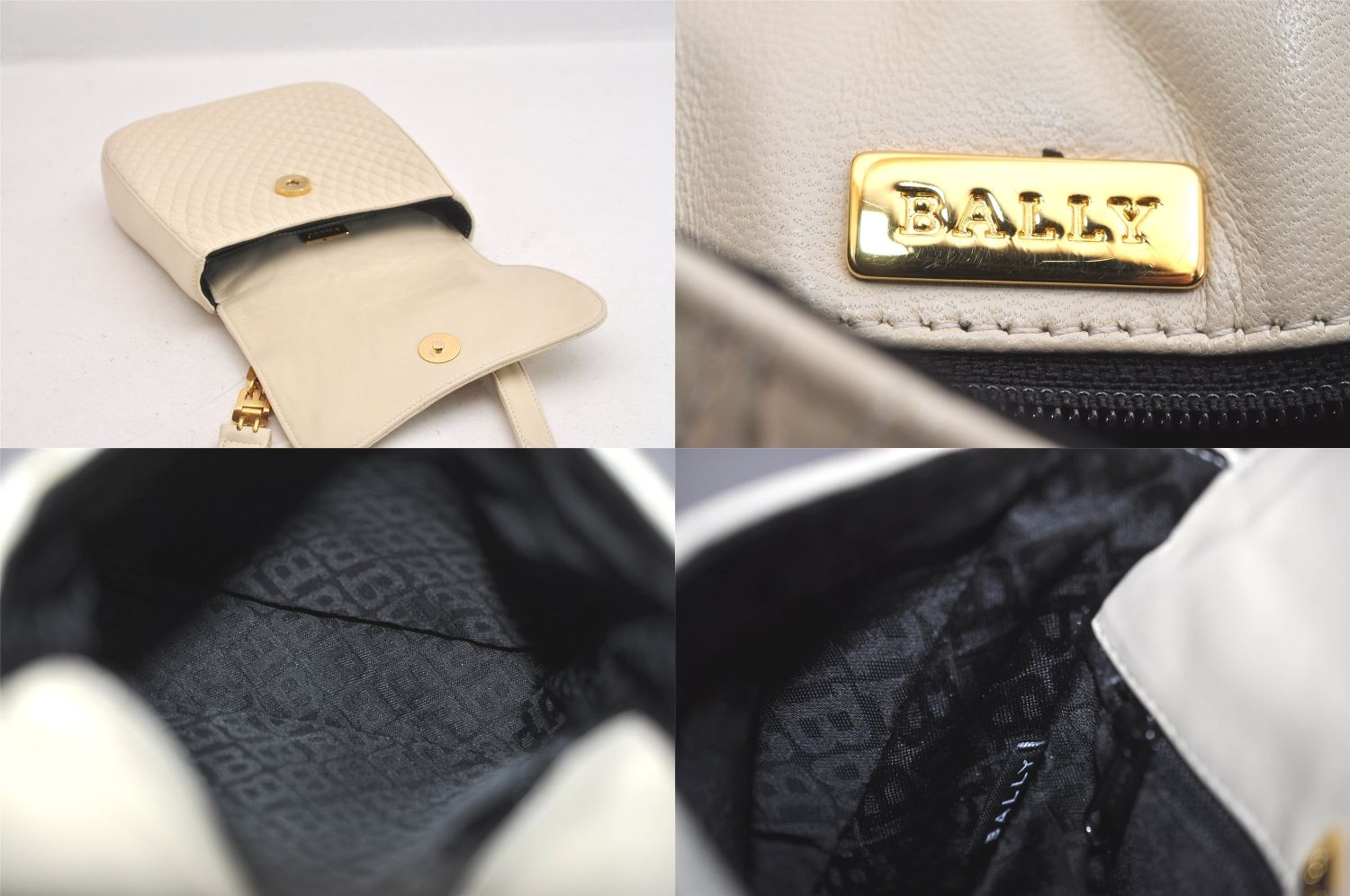 BALLY バリー キルティング レザー ショルダークロスボディー