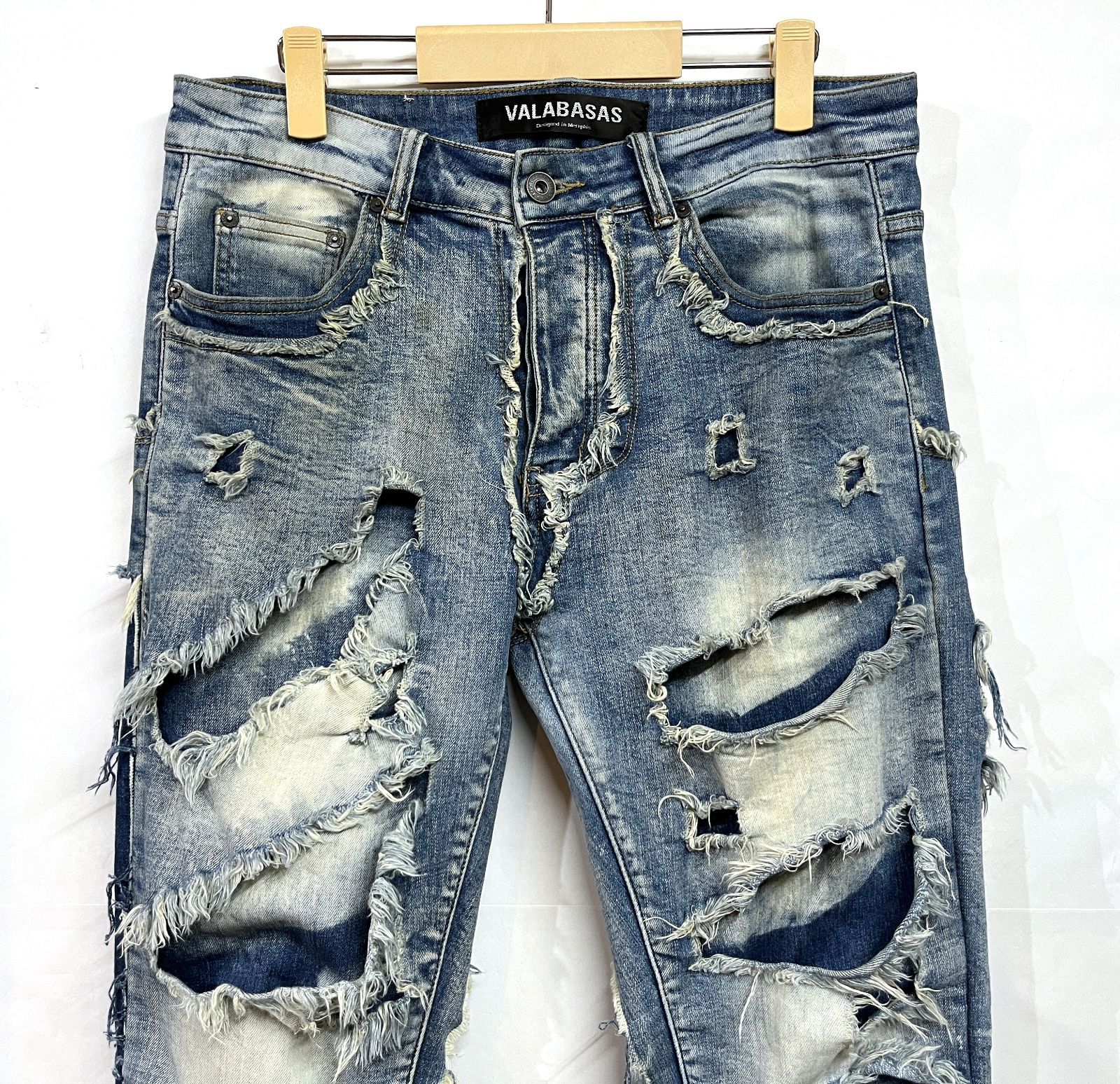 VALABASAS ダメージデニムパンツ ヴァラバサス