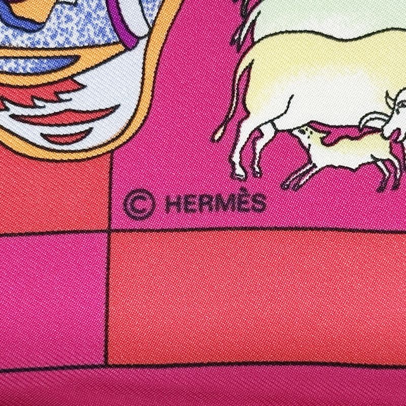 エルメス HERMES スカーフ カレ90 Fantaisies indiennes 眩惑の