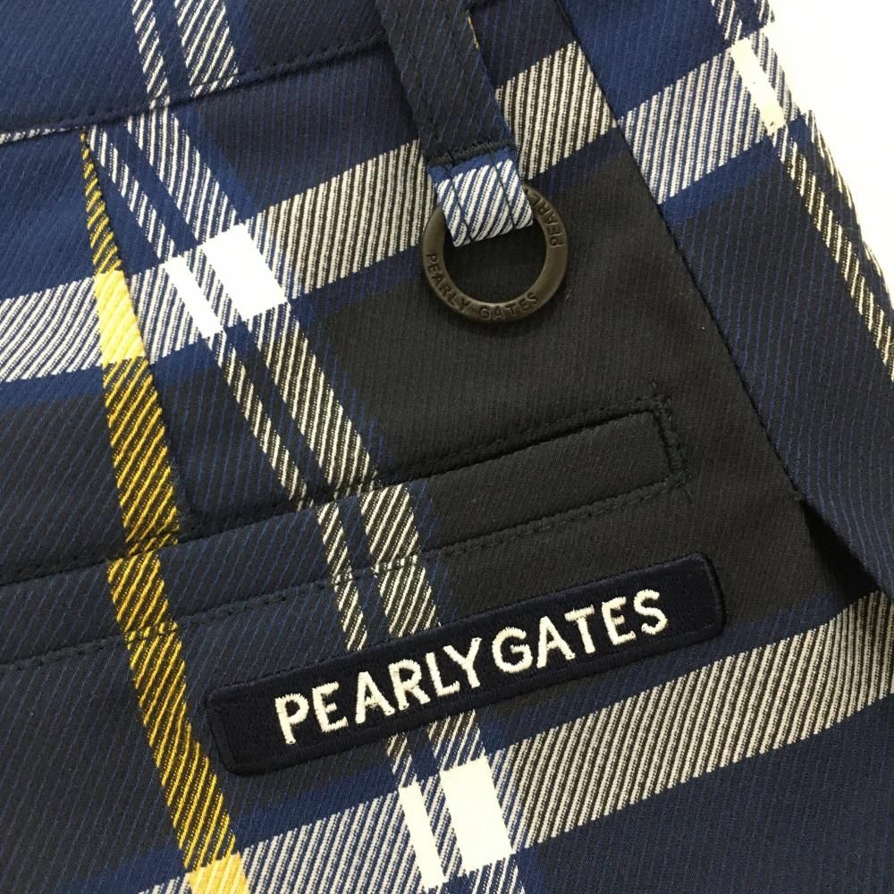 PEARLY GATES パーリーゲイツ スカート 白×ネイビー ブロック