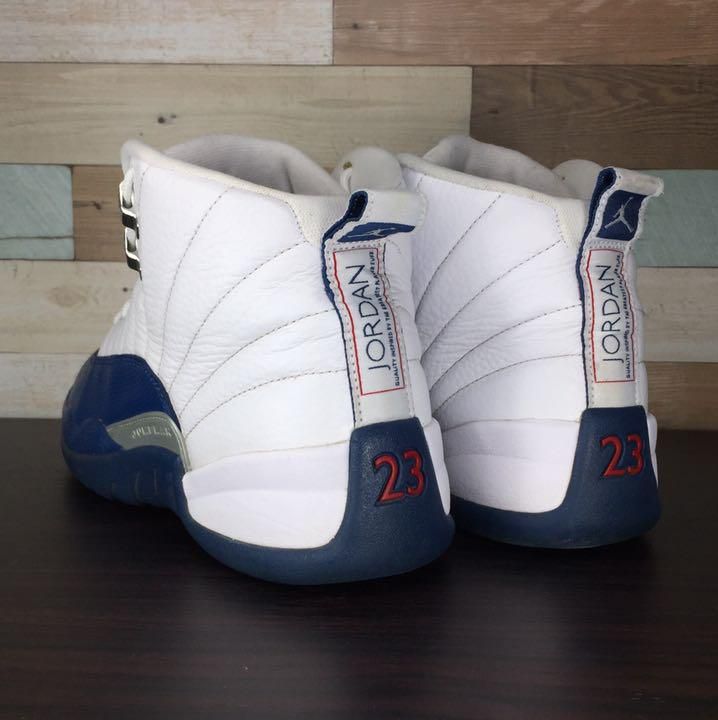 NIKE AIR JORDAN 12 RETRO ナイキ エアジョーダン12 レトロ ホワイト フレンチブルー 27cm U07819  130690-113 - メルカリ