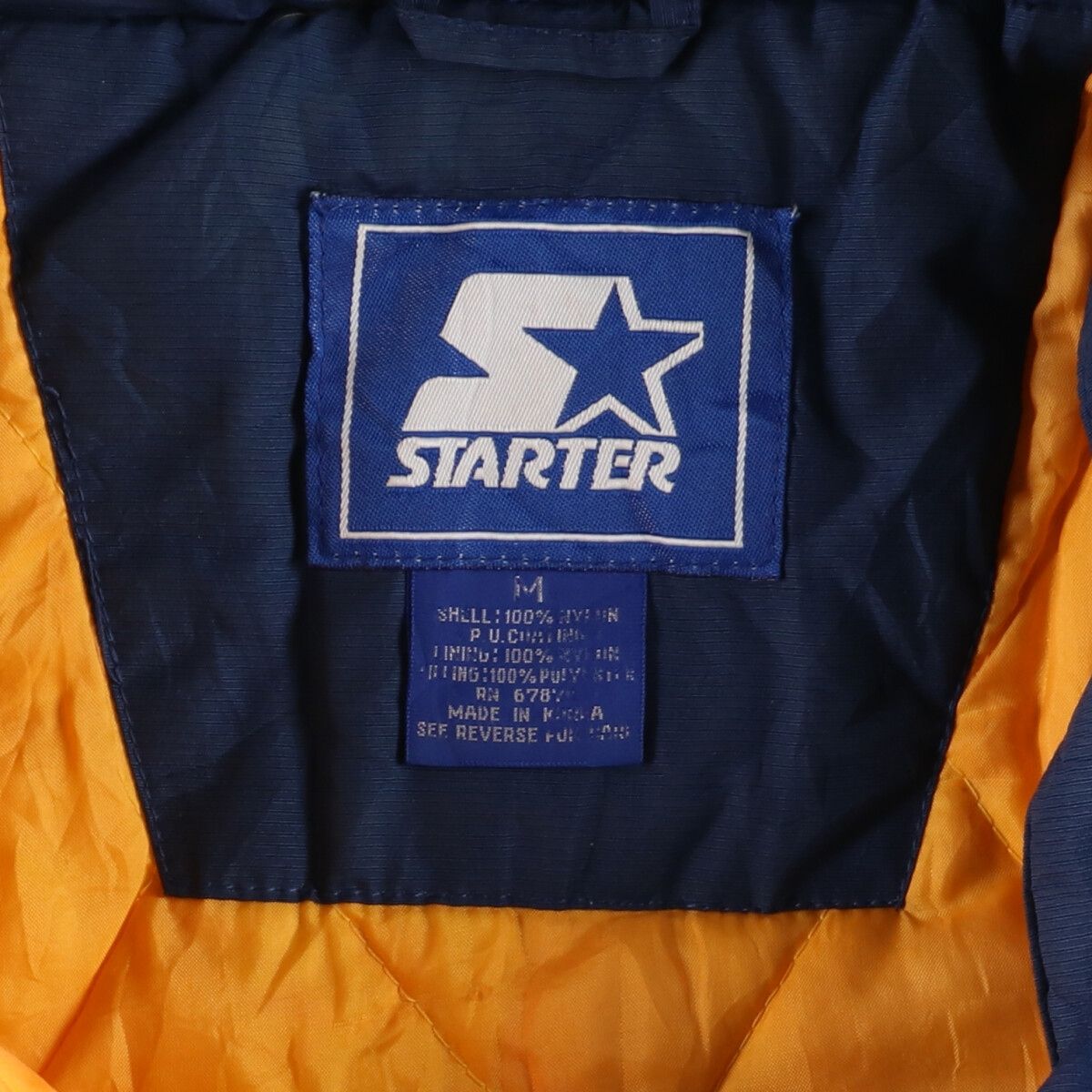 k*o様 starter Michigan アノラックジャケット　college 古着 90年代 スターター Starter MICHIGAN ミシガン大学 中綿