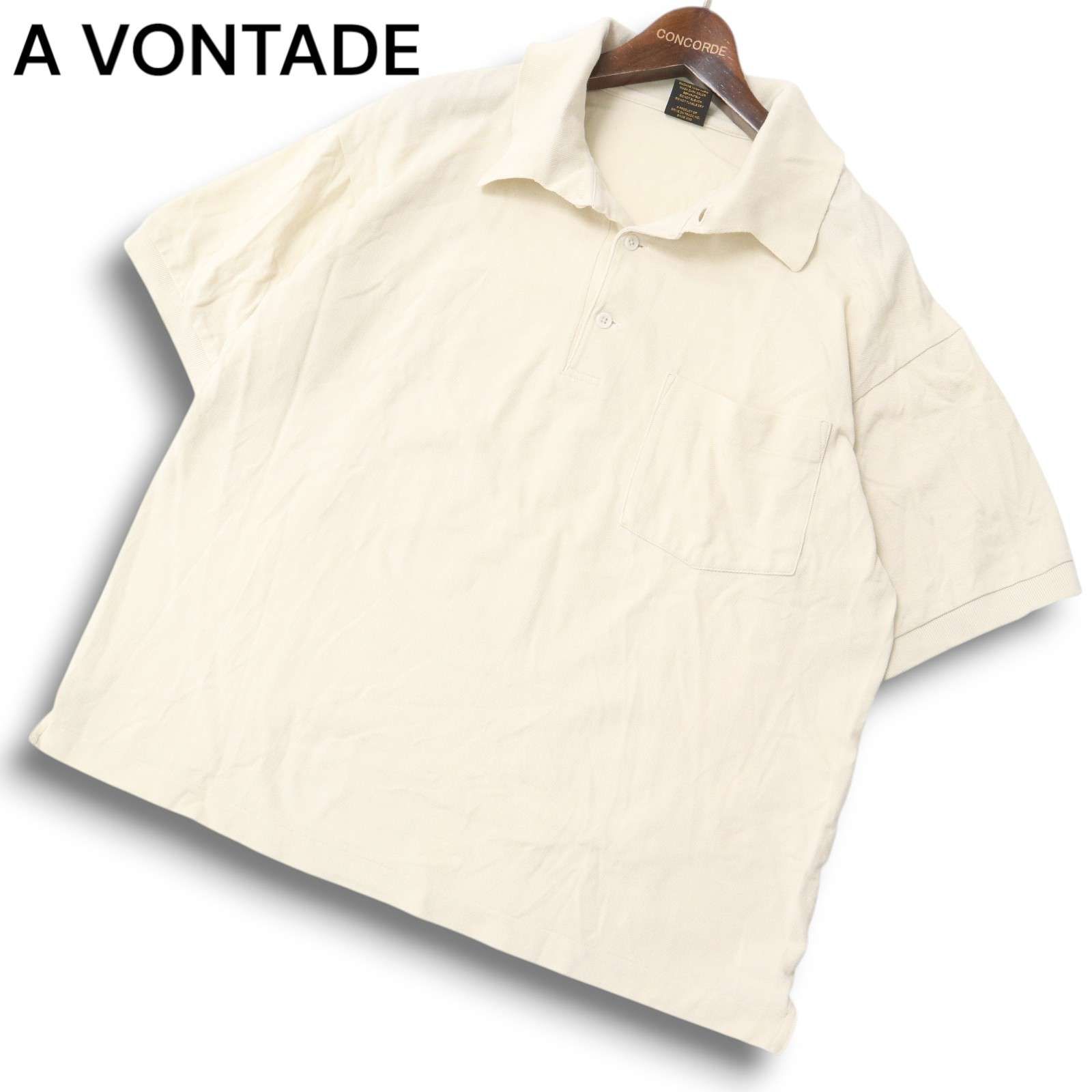 A VONTADE アボンタージ 春夏 オーバーサイズ☆ 半袖 鹿の子 
