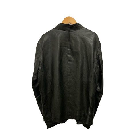 美品✨BANANA REPUBLIC シングルライダース　羊革　黒 BANANA REPUBLIC レザー シングル ライダース ジャケット メンズ