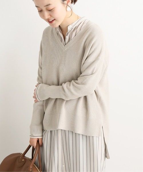IENA COTTON GASS Vネックプルオーバー - メルカリ