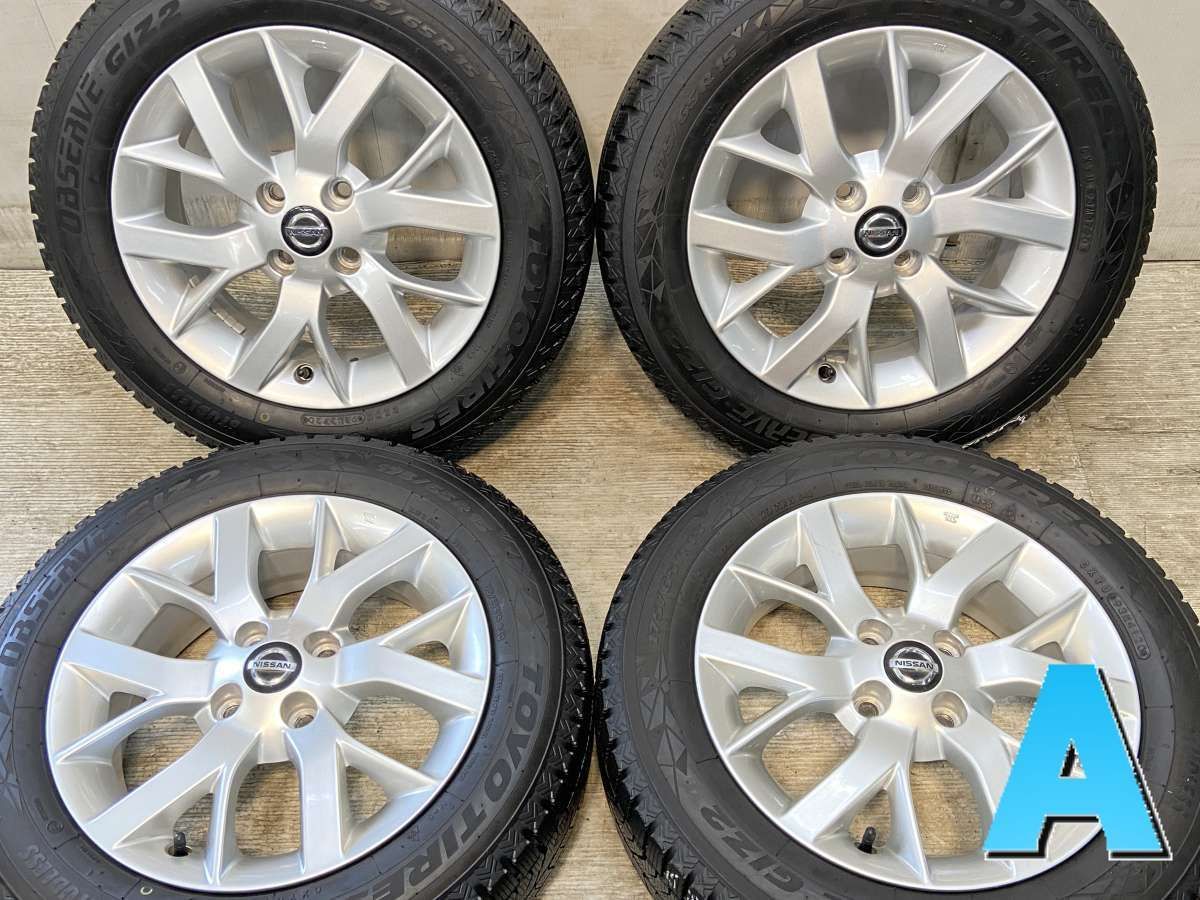 175/65R15 nトーヨータイヤ オブザーブGIZ2 n日産純正 n15x5.5 40 100