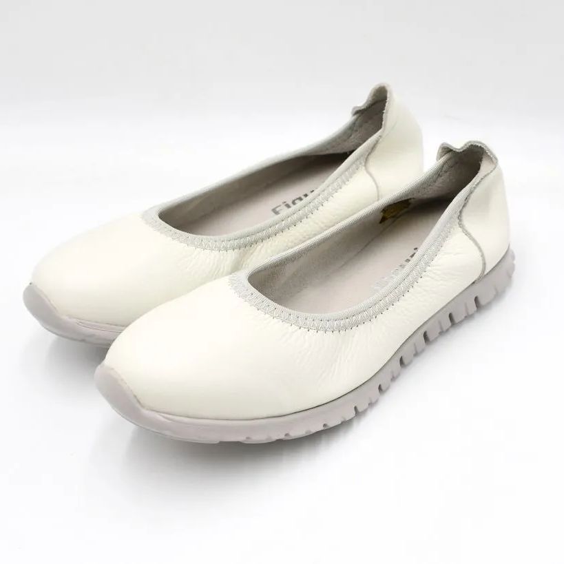 フィグリーノ 日本製 柔らかレザーシューズ 24.5cm ラベンダー - 靴