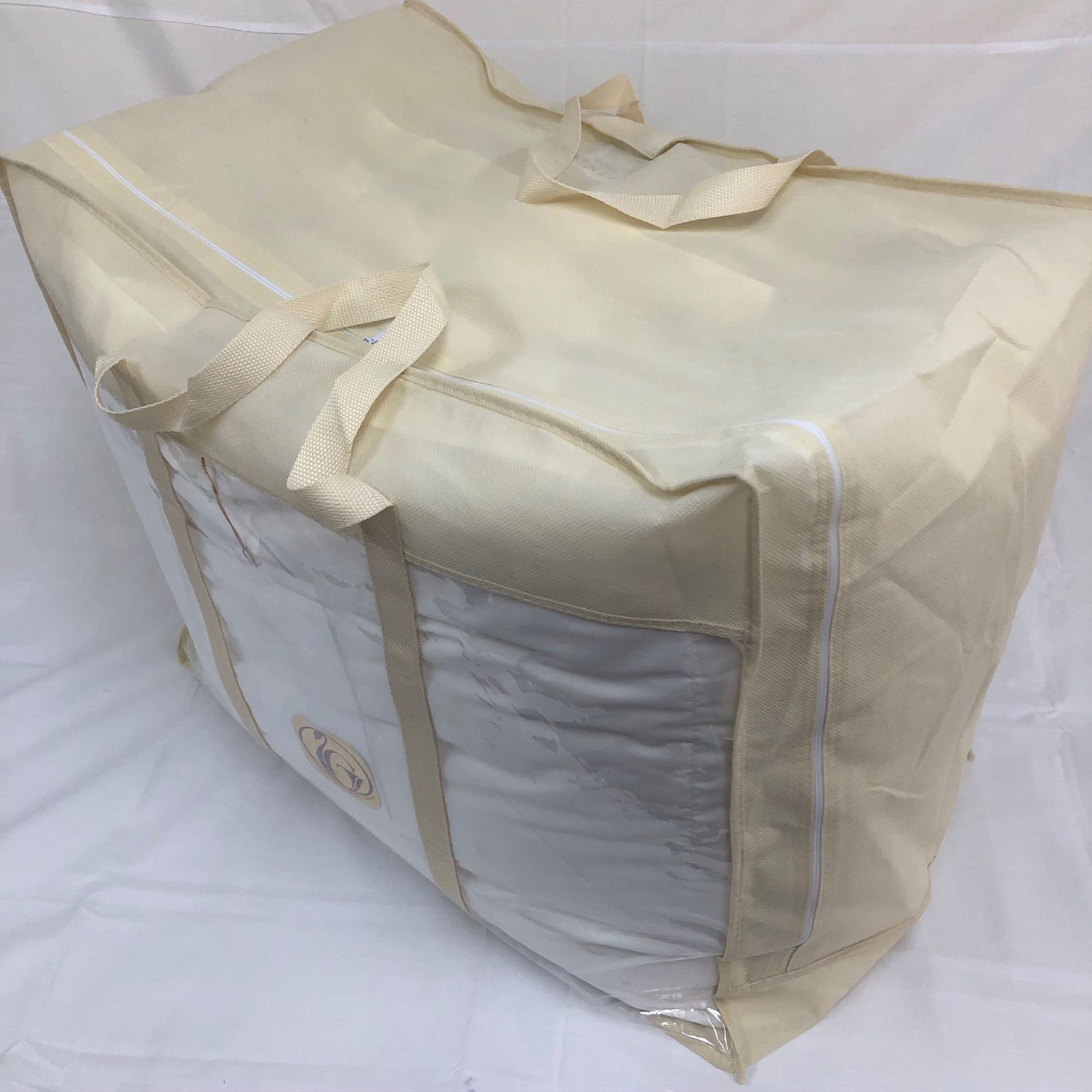羽毛布団 シングル 大増量 ニューゴールド 白色 日本製 150×210cm 