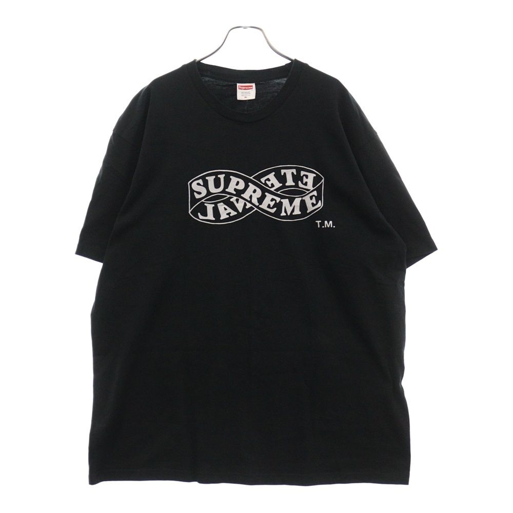 SUPREME (シュプリーム) 18AW Eternal Tee エターナルロゴ クルーネック 半袖Tシャツ カットソー ブラック