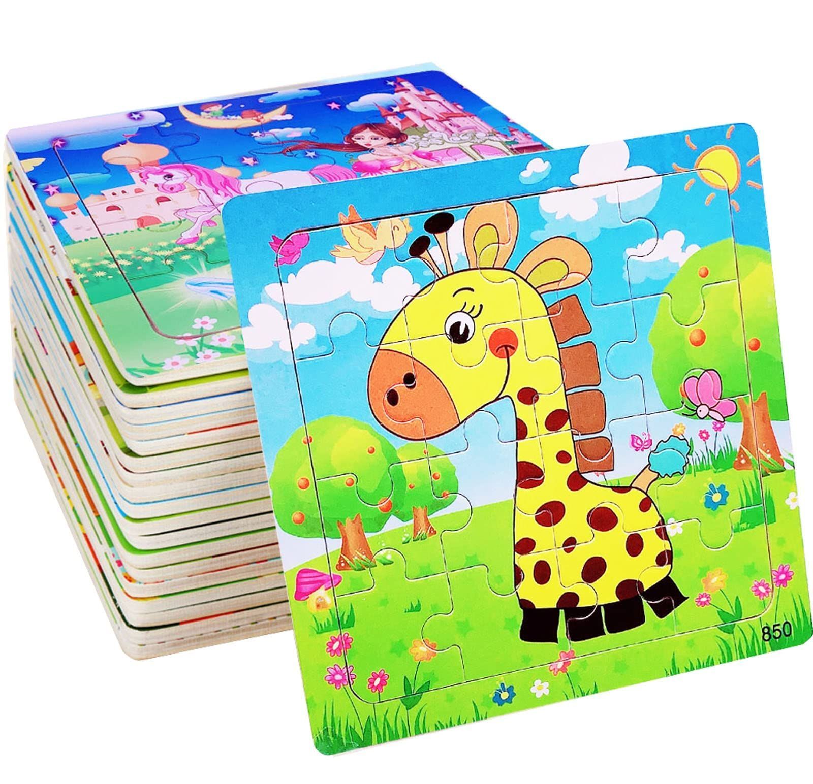 モンテッソーリ　知育玩具 動物・生物パズル　♪5個セット♪　Montessori モンテッソーリ 知育玩具 動物・生物パズル ♪5個セット