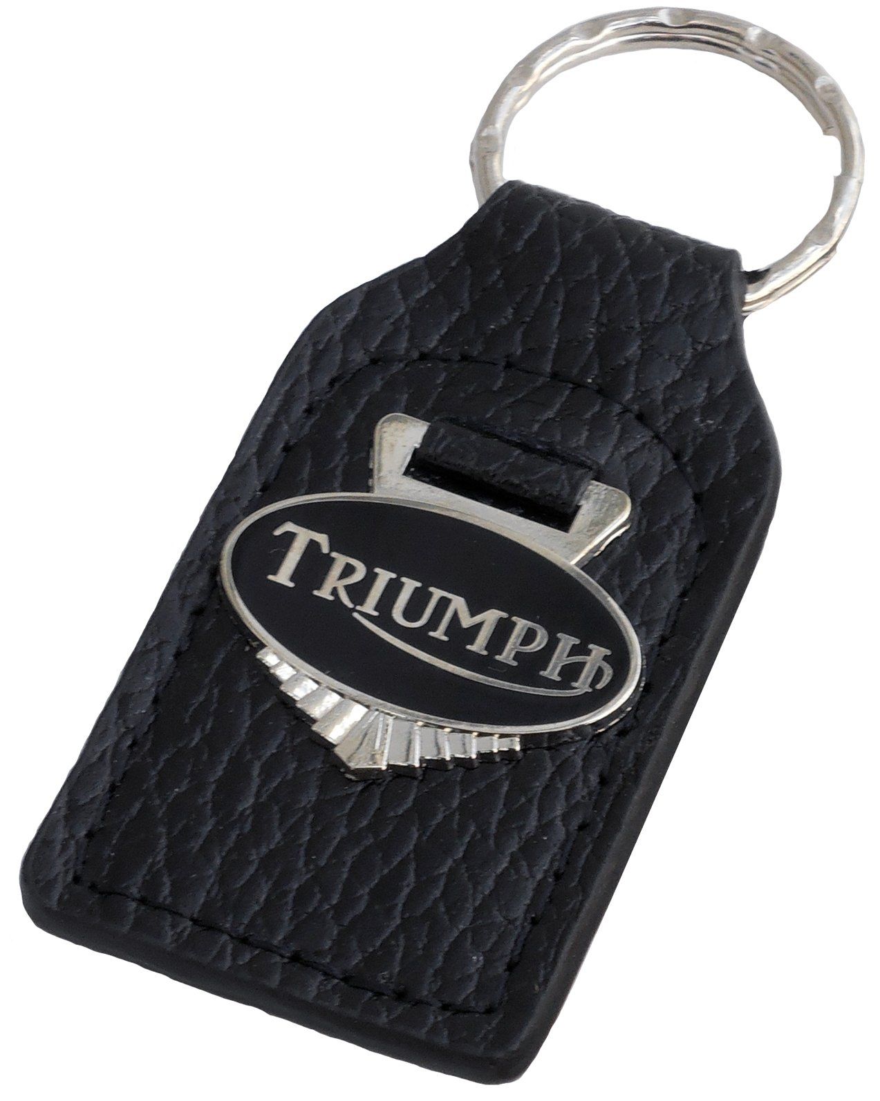 Triumph バイク用革エナメル製キーホルダー キー・フォブ 
