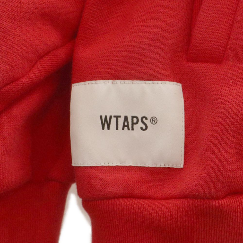 WTAPS (ダブルタップス) 19AW OUTRIGGER 02 ハーフジップ ロゴプリントパーカー フーディー レッド 192ATDT-CSM23  - メルカリ