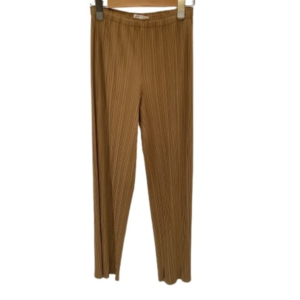 ♪♪ISSEY MIYAKE イッセイミヤケ PLEATS PLEASE パンツ SIZE 1 PP51-JF745 ブラウン