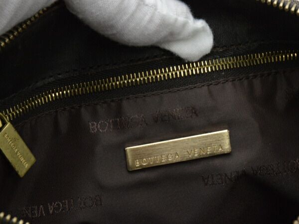 ボッテガヴェネタ BOTTEGA VENETA ショルダーバッグ BVロゴ ブラウン ゴールド金具 レディース su_p e_u F-B6727