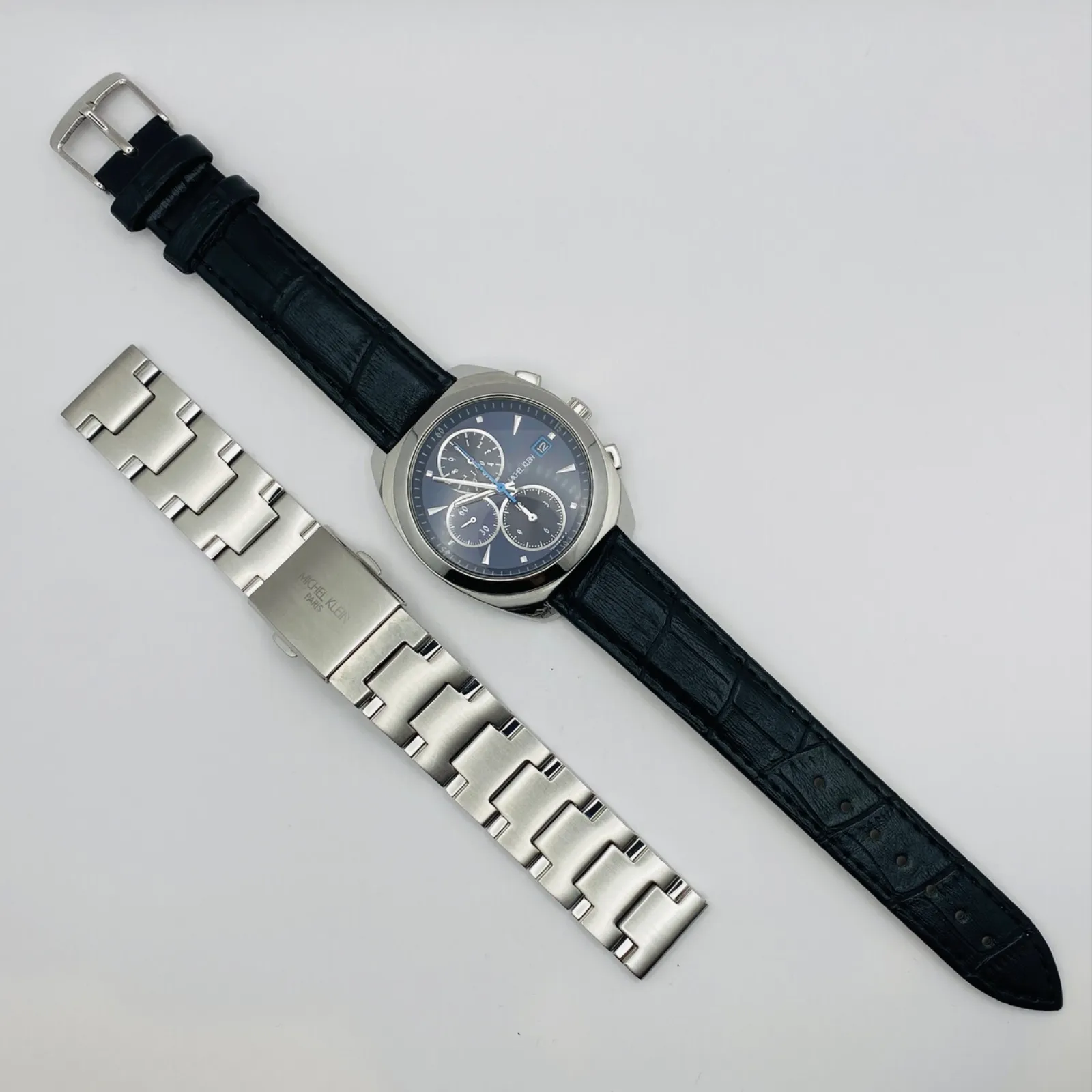 T023）希少 美品 稼動品 MICHEL KLEIN ミッシェルクラン SEIKO セイコー クロノグラフ 7T92-0HH0 人気 時計 腕時計  メンズ|mercariメルカリ官方指定廠商|Bibian比比昂代買代購