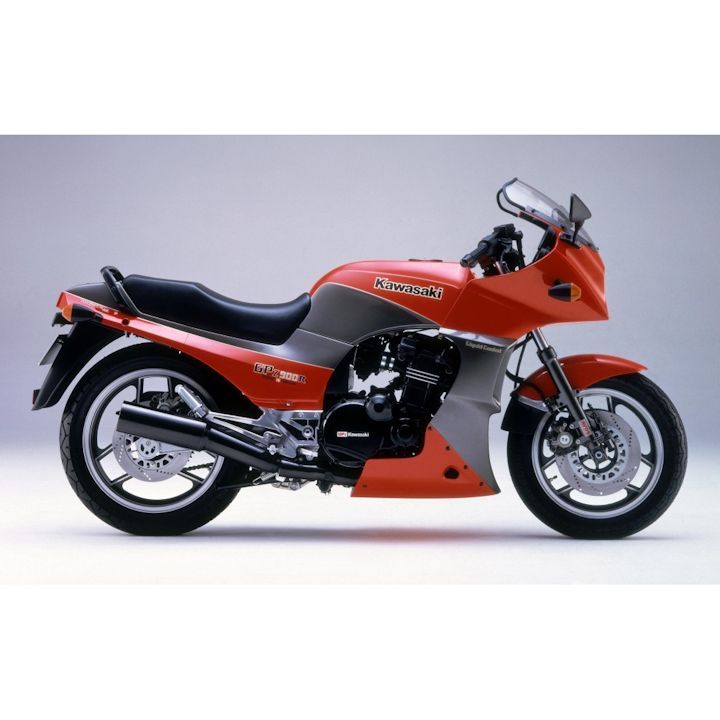絵画風 壁紙ポスター (はがせるシール式) カワサキ GPZ900R Ninja A1