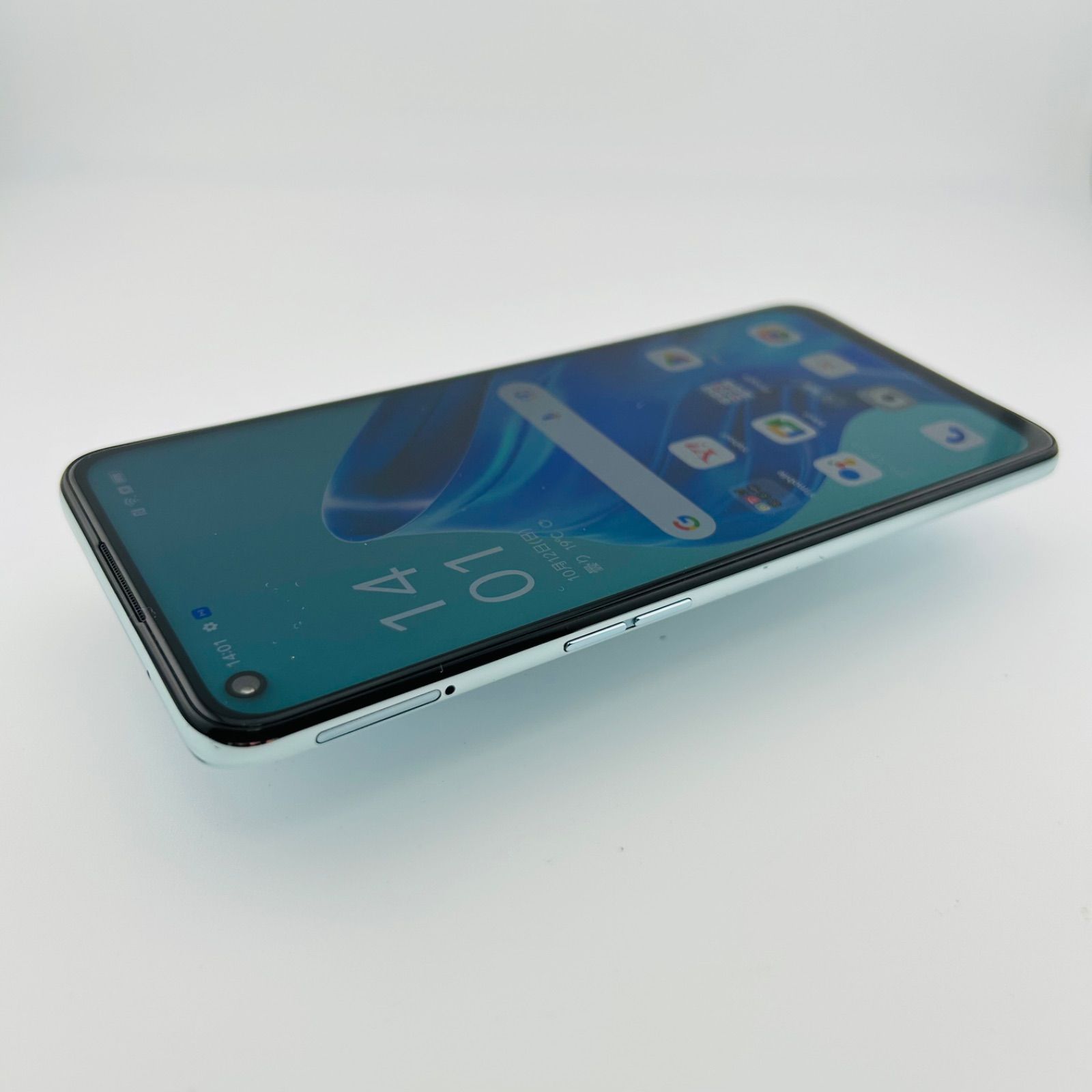 バッテリー良好 OPPO Reno5 A eSIM A103OP 128GB アイスブルー SIM