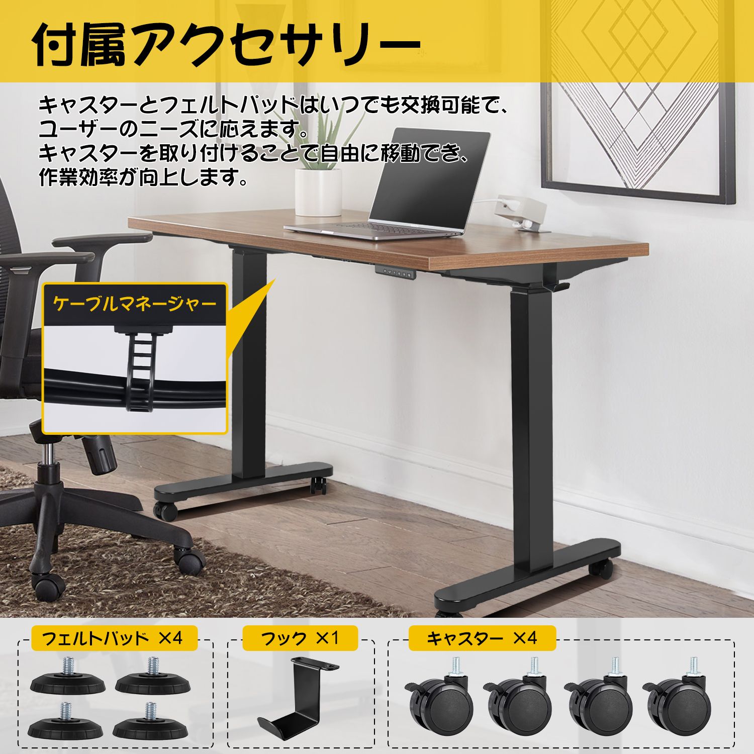 全新品 スタンディングデスク 昇降デスク 電動昇降式デスク デュアル 