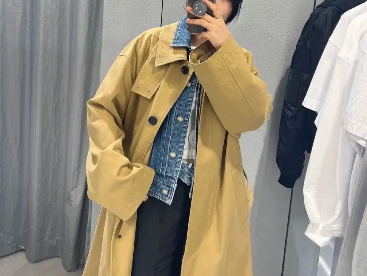 Juun.J ジュンジェイ 23ss デニム レイヤード トレンチコート 36 サイズ