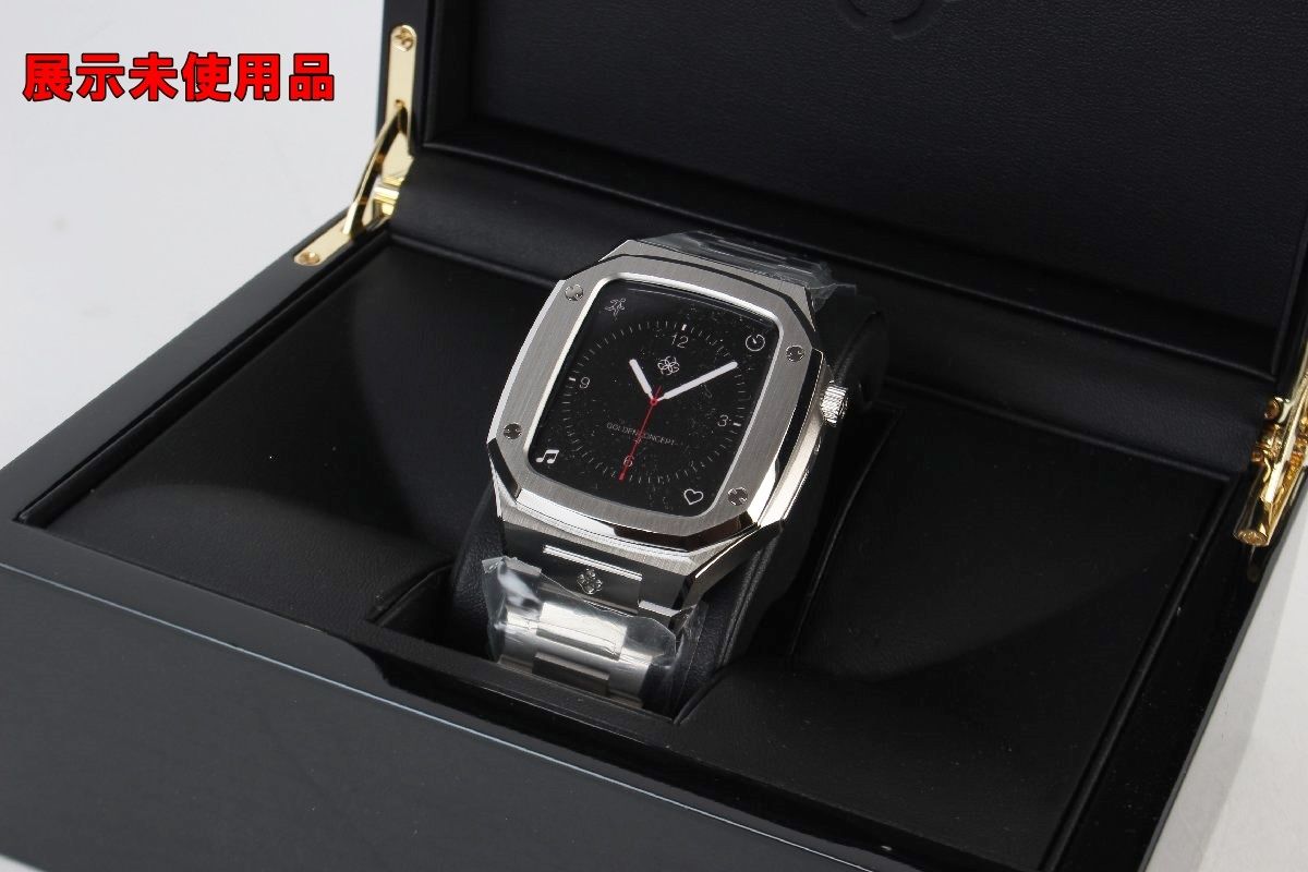 展示未使用品 GOLDEN CONCEPT Apple Watch 44mm ケース シルバー EV44 