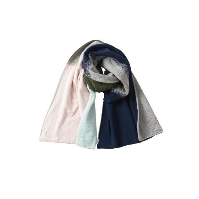 TRICOTE トリコテ | GRADATION MUFFLER pink | マフラー ミックスマフラー グラデーション リバーシブル 配色 お洒落 おしゃれ 秋冬 小物