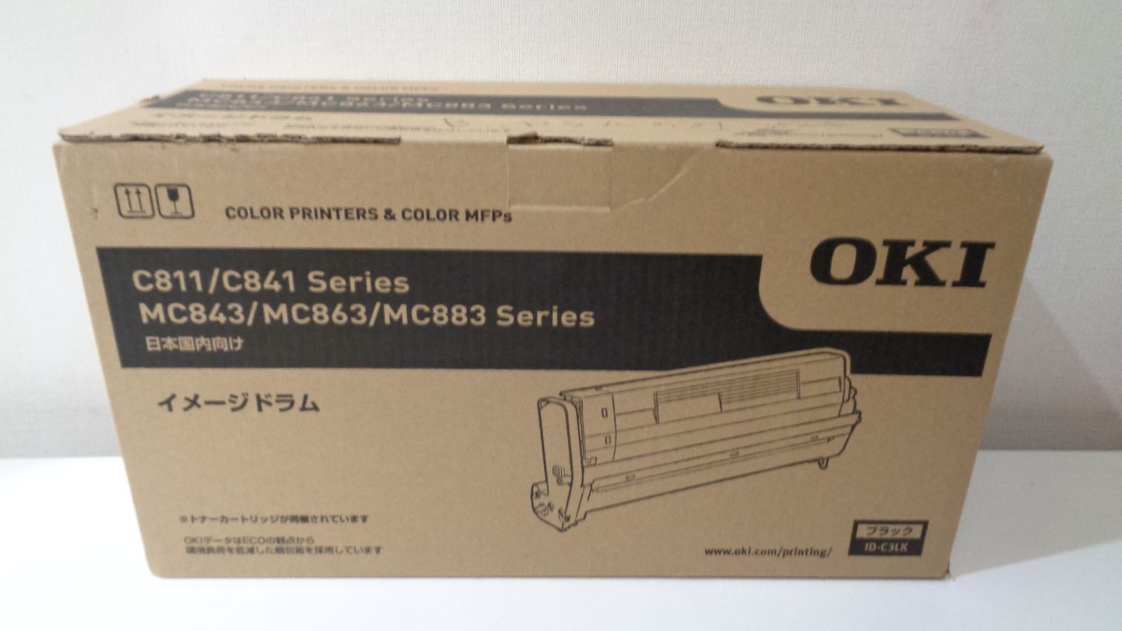 沖 ID-C3LK 純正品 付属のトナーなし ドラムカートリッジ ブラック 製造年月日２０２１年８月 外箱書き込みあり 中袋