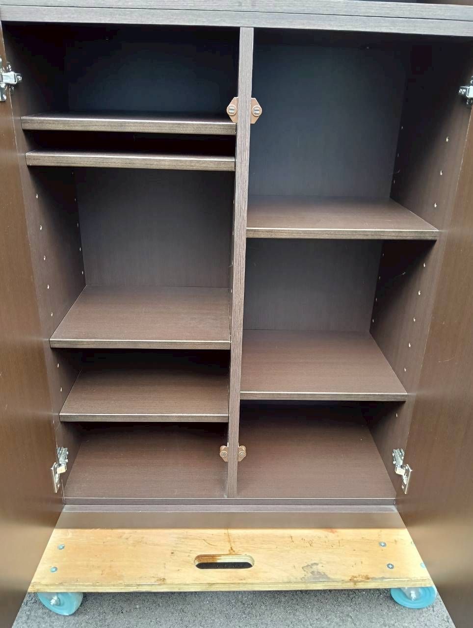 本棚 生松工芸 W800×D400×H2000 収納 ガラス戸 フリーボード 2509 MARWIL-DEMENAGEMENTS_CH