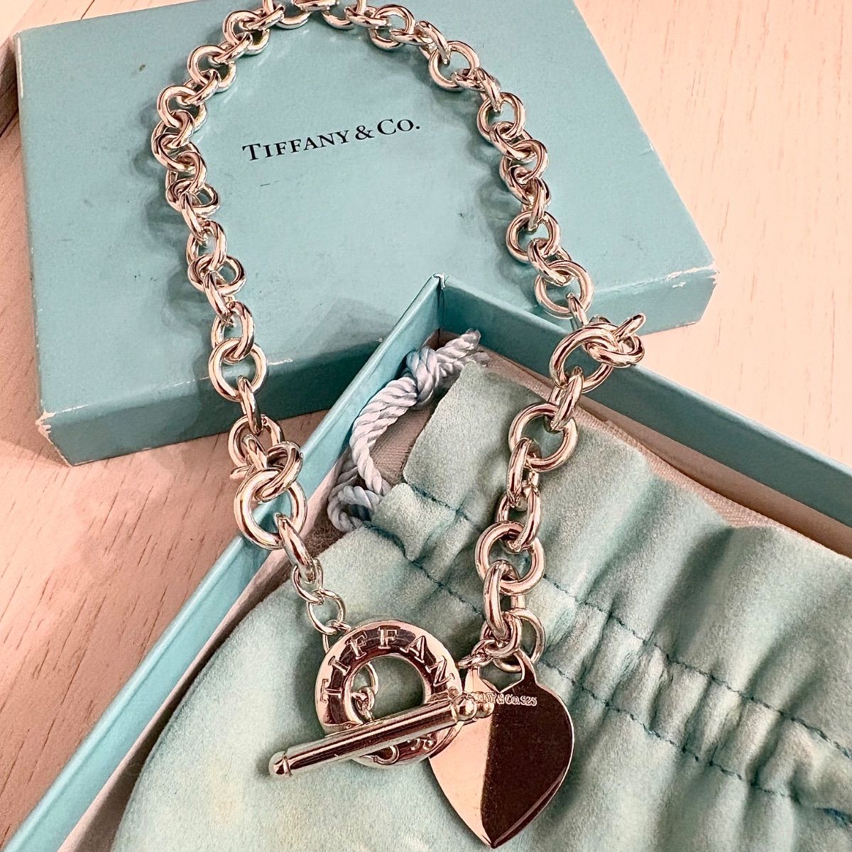 ティファニー TIFFANY&CO ハートタグ トグル ネックレス SV925 Tiffany&Co. ティファニー ハートタグ トグル チェーン