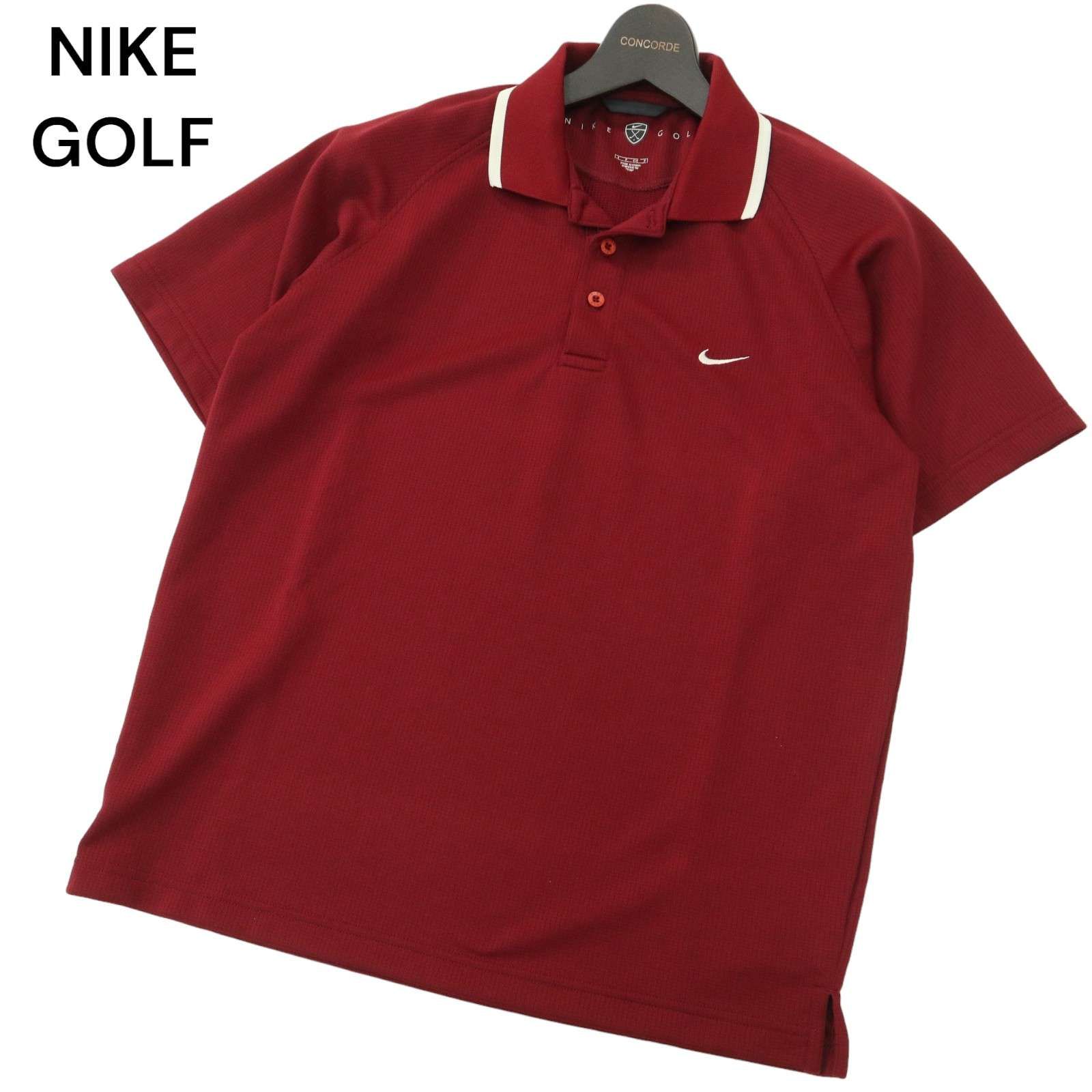 NIKE GOLF ナイキゴルフ 刺繍 ロゴ 半袖 ポロシャツ ゴルフ ウェア NIKE GOLF ナイキ ゴルフ 春夏 ロゴ刺繍☆ 半袖 ポロシャツ Sz.S