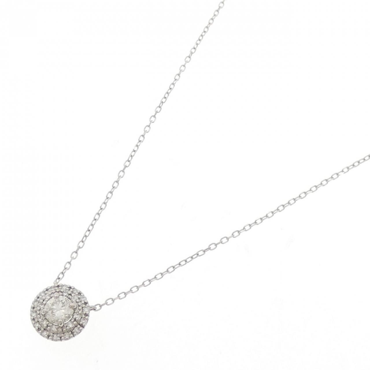 PT900/PT850 ダイヤモンド ネックレス 0.30CT - メルカリ