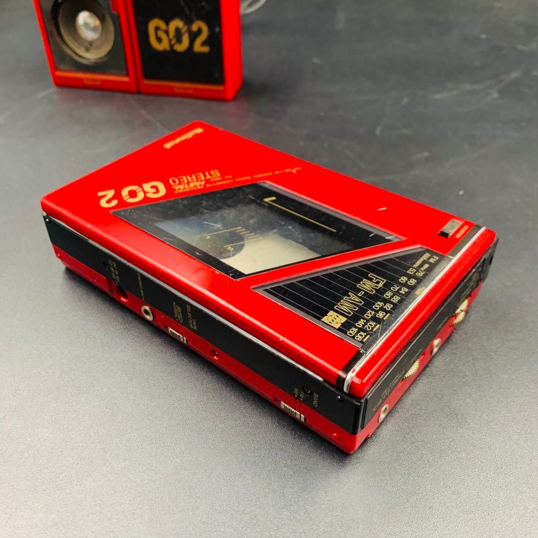 NATIONAL STEREO GO2 RX-1960 スピーカーセット　赤 NATIONAL STEREO GO2 RX-1960 スピーカーセット 赤 - メルカリ