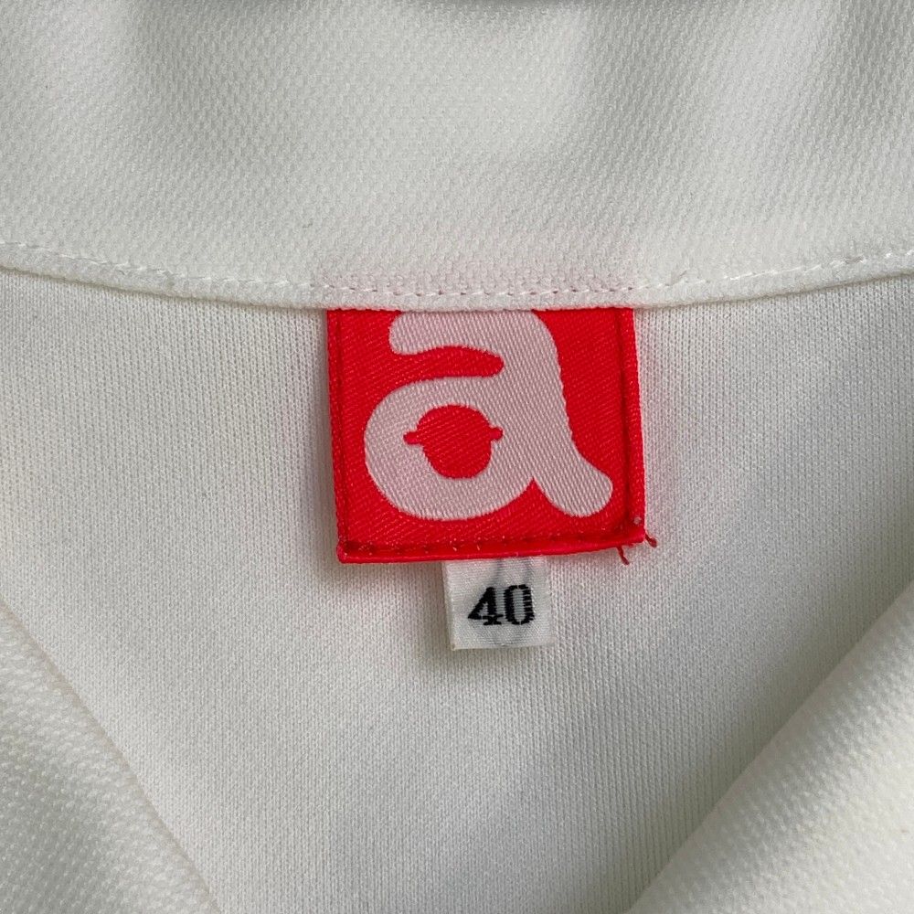 サイズ：40 ARCHIVIO アルチビオ ノースリーブポロシャツ ホワイト系